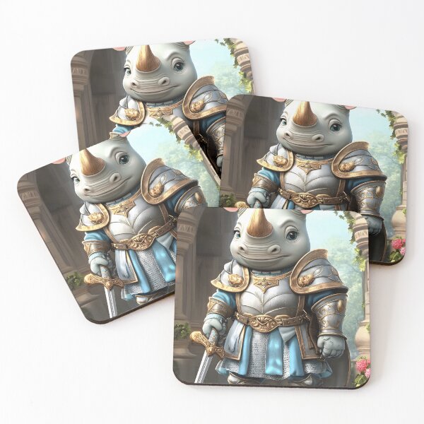 Item preview, Rhino Knight in Shining Armor and Sword designed and sold by Artessie.