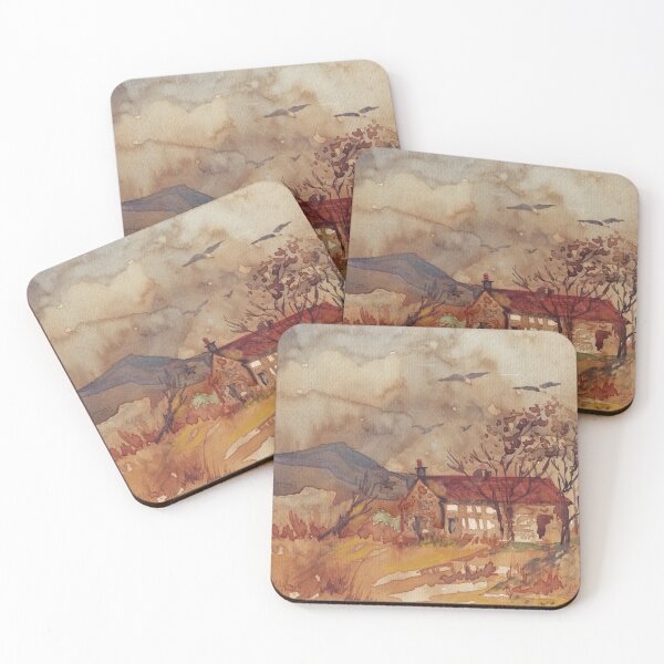 Item preview, Un granero de piedra en el café designed and sold by Maree Clarkson .
