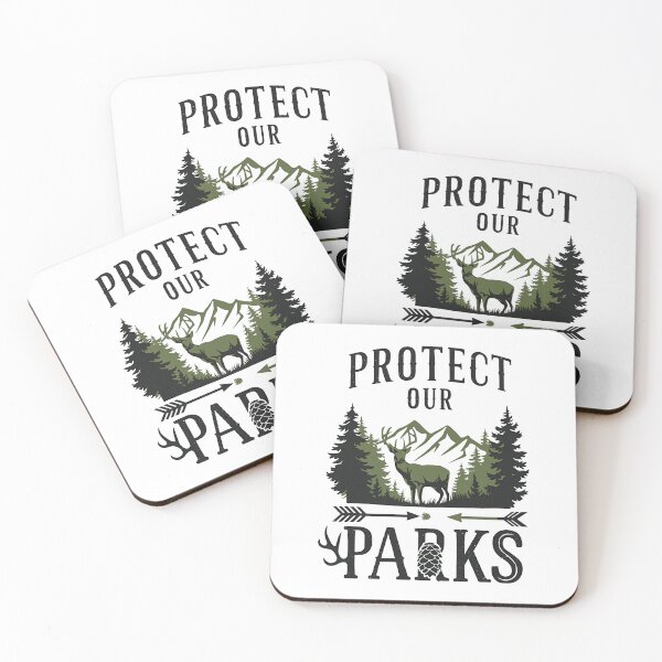 Item preview, Protect Our National Parks Alt US Service Save the environment deer resist designed and sold by SkeletonsDanger.