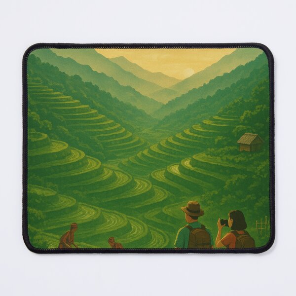 Item preview, Banaue Rice Terraces Travel Poster – Philippines Heritage Landscape designed and sold by Dikshant Goyal.
