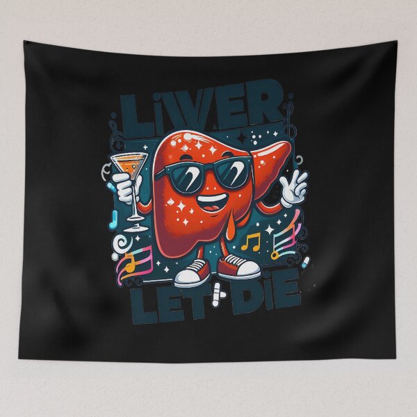 Item preview, Liver Let Die (Liver Puns) designed and sold by annaliesebu.