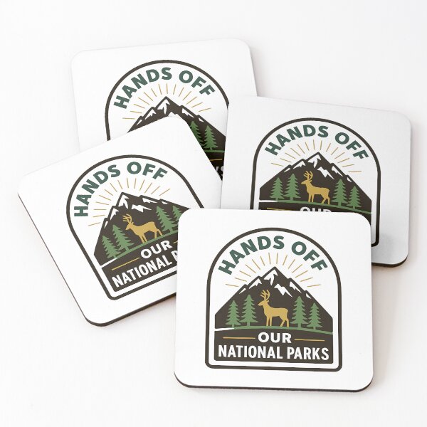Item preview, Hands off Our National Parks Alt US Service Save the environment deer resist  designed and sold by SkeletonsDanger.