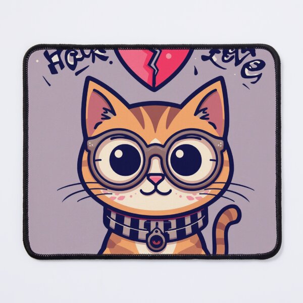 Item preview, Hacklove Cat – Time-Traveler Design for Pillow & Tote designed and sold by Hoahana Unique Design.