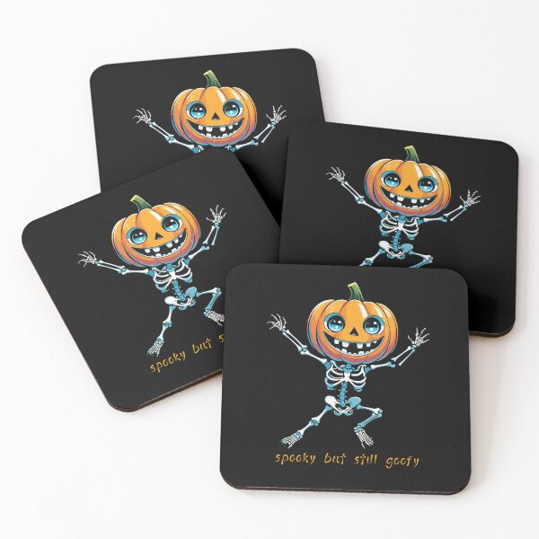 Item preview, Pumpkin Head Skeleton Funny Halloween Cartoon designed and sold by SamartkitDesign.