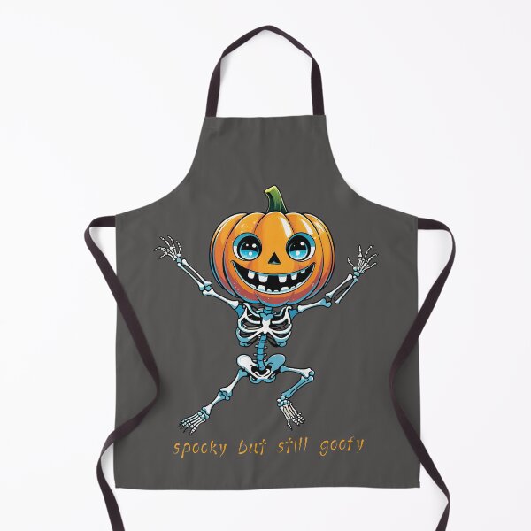Item preview, Pumpkin Head Skeleton Funny Halloween Cartoon designed and sold by SamartkitDesign.