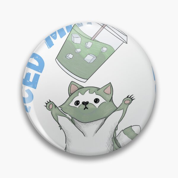 Item preview, Iced Matcha Club Raccoon Celebration designed and sold by Basiinaa.