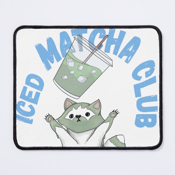 Item preview, Iced Matcha Club Raccoon Celebration designed and sold by Basiinaa.