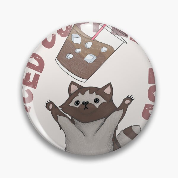 Item preview, Iced Coffee Club Raccoon Celebration (light beige) designed and sold by Basiinaa.