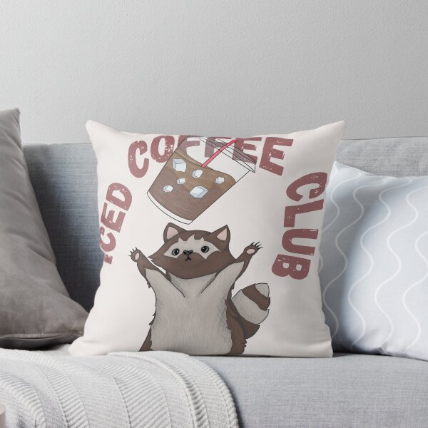 Item preview, Iced Coffee Club Raccoon Celebration (light beige) designed and sold by Basiinaa.