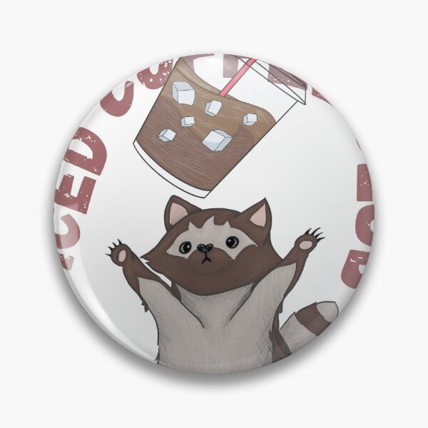 Item preview, Iced Coffee Club Raccoon Celebration designed and sold by Basiinaa.