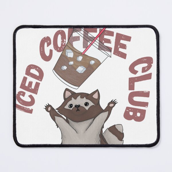 Item preview, Iced Coffee Club Raccoon Celebration designed and sold by Basiinaa.