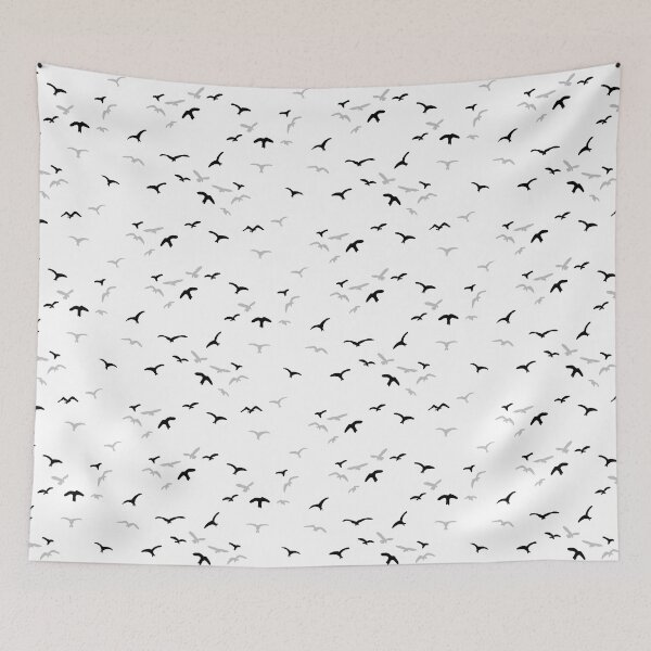 Item preview, Black and white birds designed and sold by Juliewdesigns.