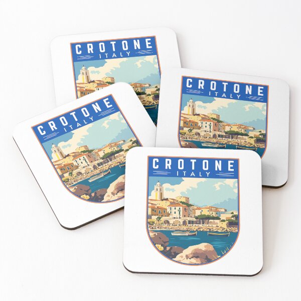Item preview, Crotone in Calabria, Italy Travel Art Badge designed and sold by MaateoDesign.