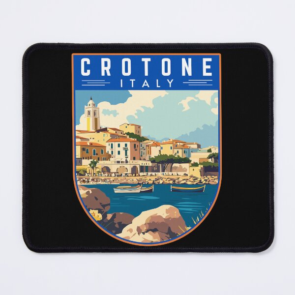 Item preview, Crotone in Calabria, Italy Travel Art Badge designed and sold by MaateoDesign.