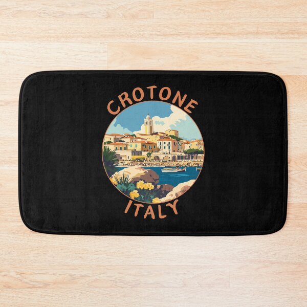 Item preview, Crotone in Calabria, Italy Retro Travel Art Circle Emblem designed and sold by MaateoDesign.