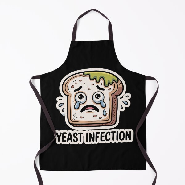 Item preview, Sad Bread Cartoon Sticker – Funny Yeast Infection Pun Kawaii Design designed and sold by VividOrganica.