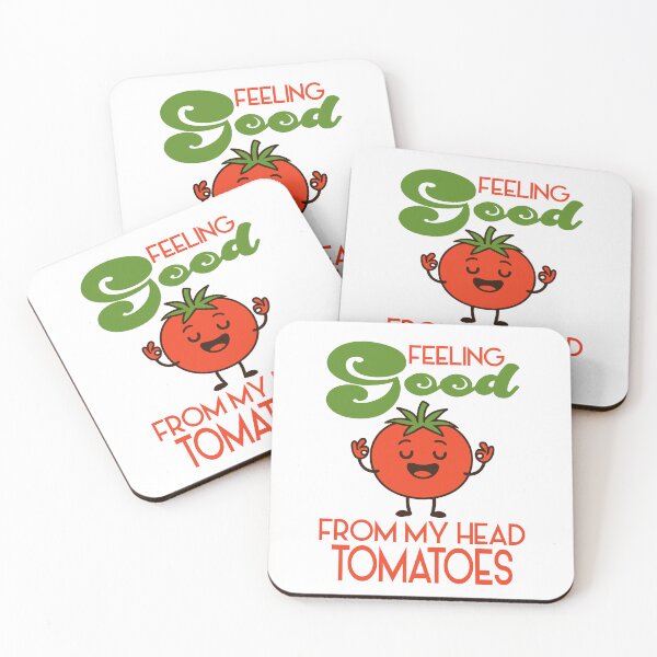 Item preview, Feeling Good From My Head Tomatoes Vegetables design designed and sold by Colorfulman.