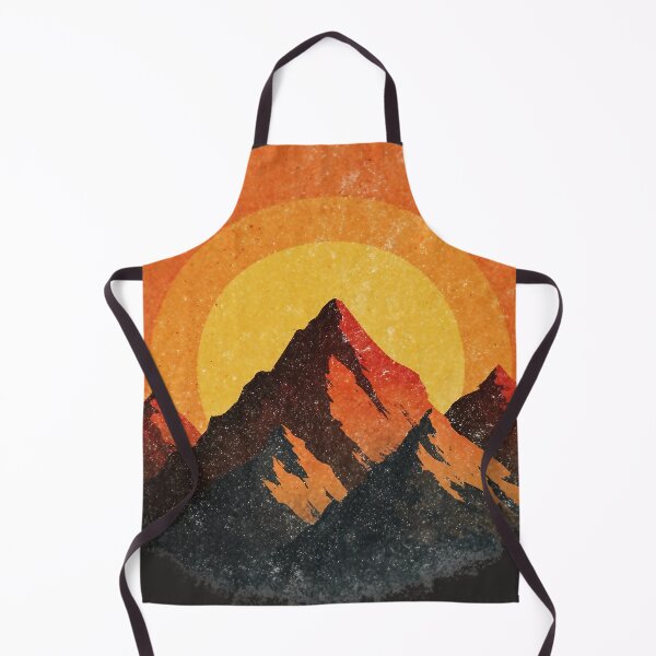 Artikelvorschau, Minimalistische Bergsilhouette mit Sonnenuntergang – Retro Naturmotiv für Outdoor- und Abenteuerfans entworfen und verkauft von Meiersbeste.