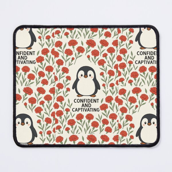 Item preview, Cute Penguin with Carnish- Confident and Captivating designed and sold by BrushAndBreathe.