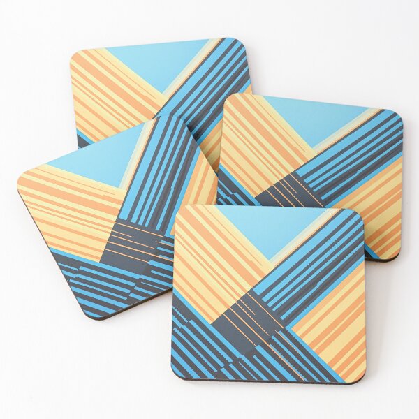 Item preview, Intersecting Stripes in Blue and Gold designed and sold by RobotKiller128.