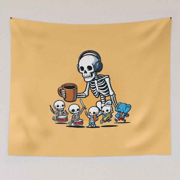 Item preview, Overstimulated Moms Club Skeleton designed and sold by LaughLine Design.
