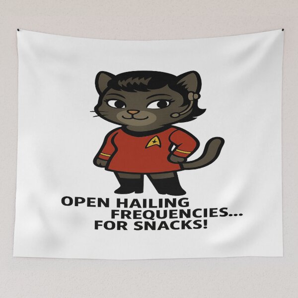 Item preview, Uhura Cat – Open Hailing Frequencies for Snacks (TOS) designed and sold by Mars.Pen.Studio.