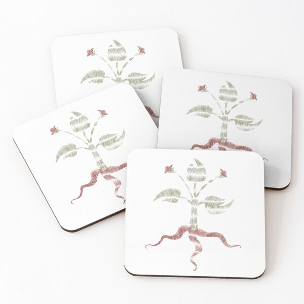 Item preview, Red Flower with Roots designed and sold by pnknessprojects.