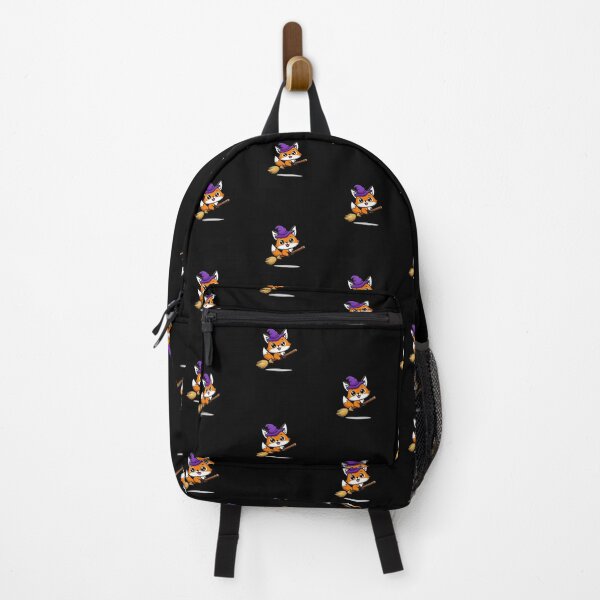 Item preview, Chibi Fox Witch on Broomstick | Cute Kawaii Halloween Anime Design designed and sold by ColorSplash123.