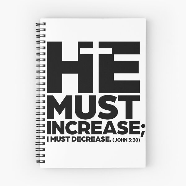 Item preview, He Must Increase (Black) designed and sold by Strong Tee.