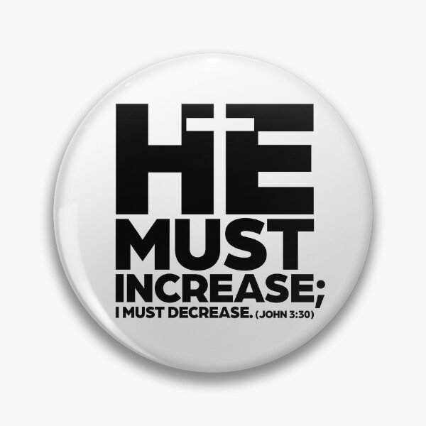 Item preview, He Must Increase (Black) designed and sold by Strong Tee.