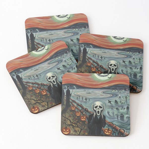 Item preview, The Haunted Scream | Funny Halloween Parody of Munch’s Painting designed and sold by The Classics Freak.