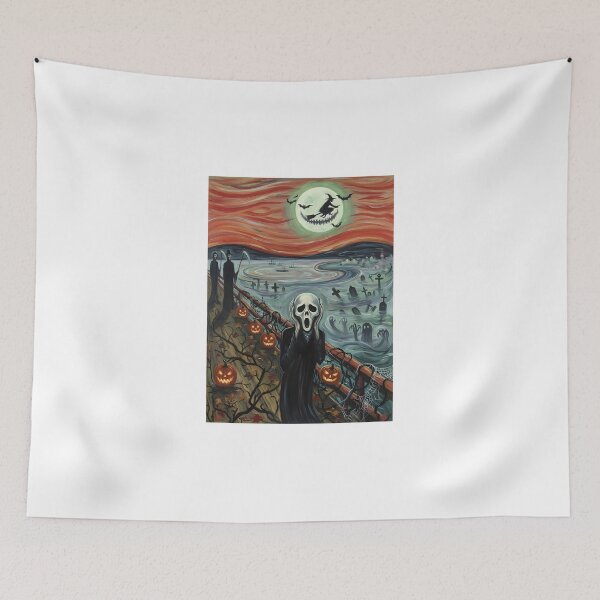 Item preview, The Haunted Scream | Funny Halloween Parody of Munch’s Painting designed and sold by The Classics Freak.