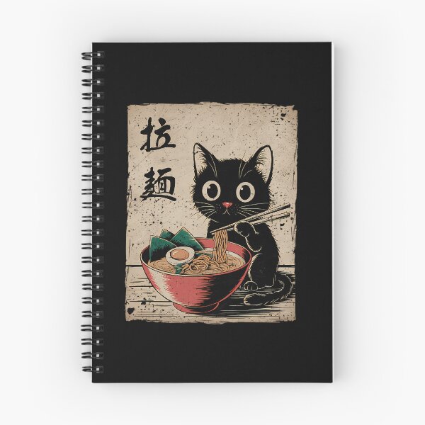 Item preview, Cat Ramen Japanese Funny Graphic Tees Kawaii Cat Anime Gifts designed and sold by Andre65889.