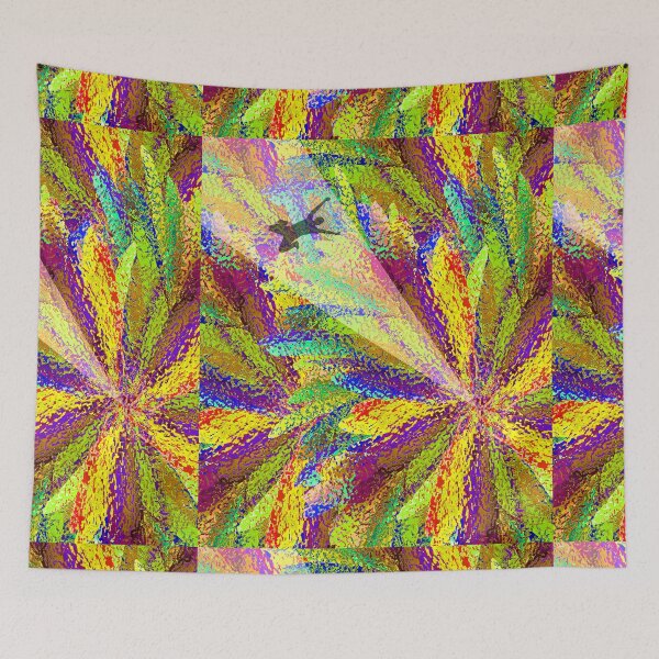 Item preview, Man Falling Version 3 Abstract in yellow plus design designed and sold by TerenceLacey.