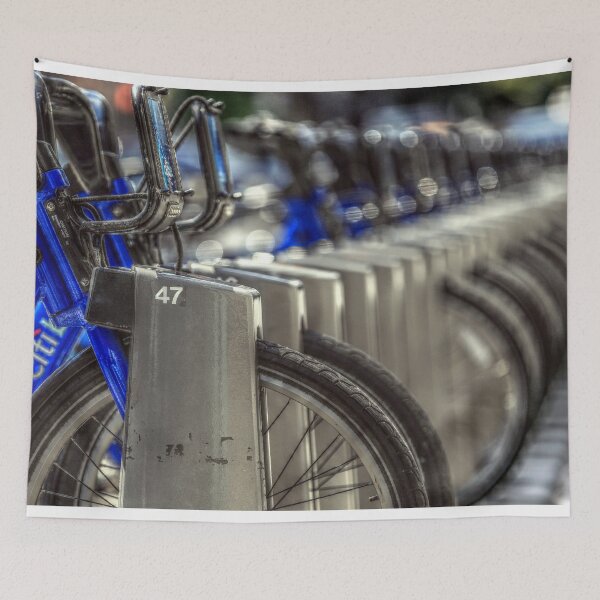 Item preview, HDR of Blue Citibikes designed and sold by StampCity.