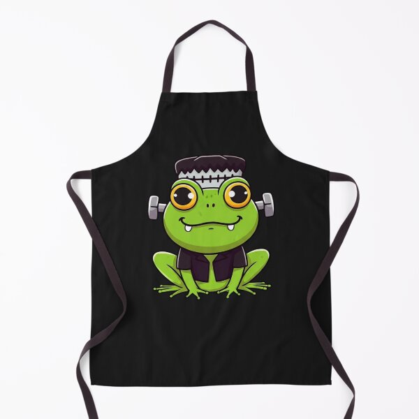 Item preview, Chibi Frog as Frankenstein | Cute Kawaii Funny Halloween Cartoon Design designed and sold by ColorSplash123.