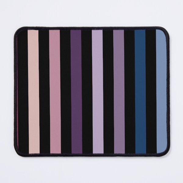 Item preview, Black Purple blue and pink stripes designed and sold by Juliewdesigns.