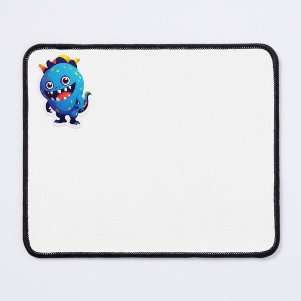 Item preview, Cute Blue Monster with Big Smile Sticker designed and sold by Rangmanch.
