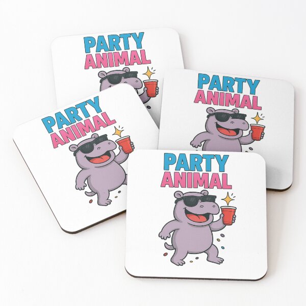 Item preview, Party Animal Hippo designed and sold by No Quarter Collective.