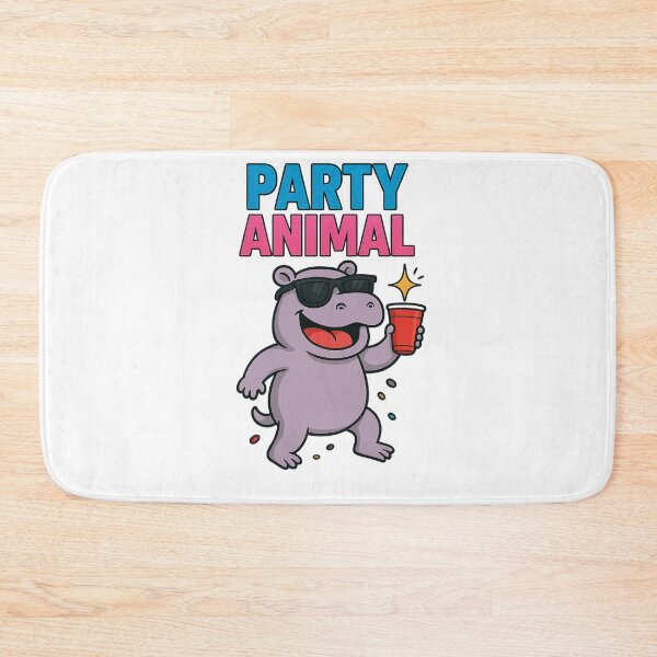 Item preview, Party Animal Hippo designed and sold by No Quarter Collective.