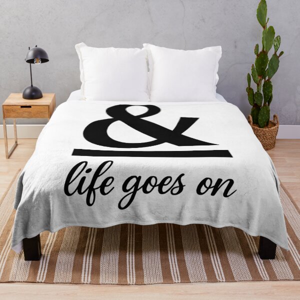 Item preview, AMPERSAND WITH 'LIFE GOES ON' TEXT designed and sold by KISHNAY-FASHION.