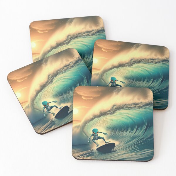 Item preview, Alien discovering Surfboarding designed and sold by Designs by Helen.