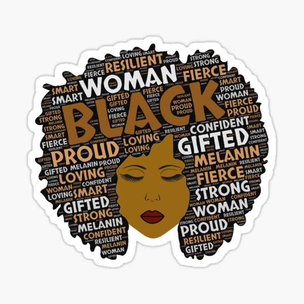 Download Afro Stickers | Redbubble
