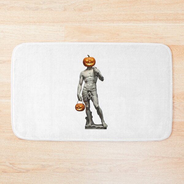 Item preview, Pumpkin Head Statue | Funny Halloween Classical Parody designed and sold by The Classics Freak.