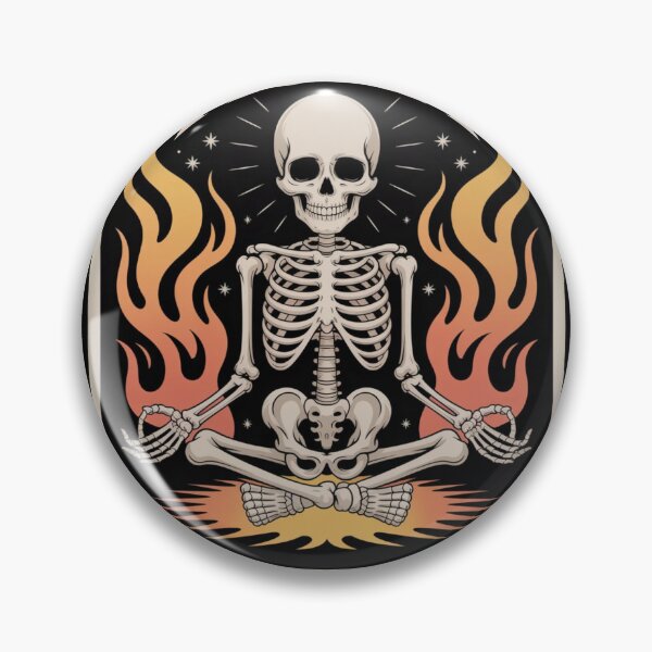 Item preview, Skeleton Doing Yoga : Inner Peace, Outer Bones designed and sold by AlienTechs.