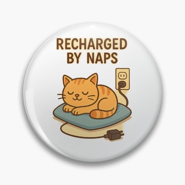 Item preview, Social Battery: Recharged by Naps – Cute Sleeping Cat designed and sold by AlgoCanvas.
