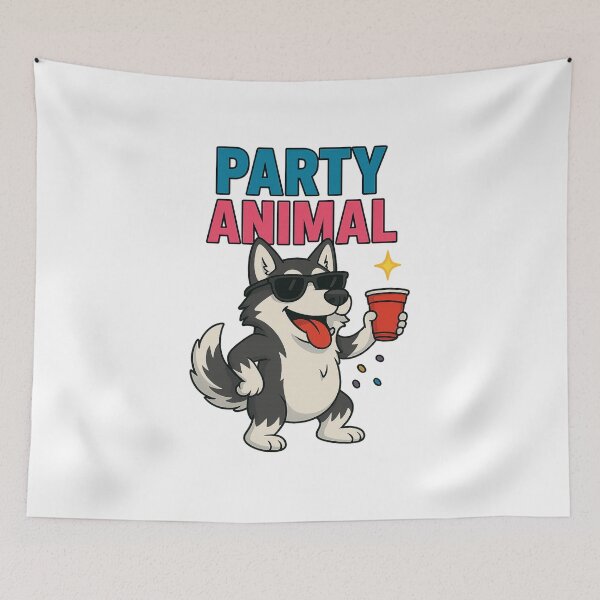 Item preview, Party Animal Husky designed and sold by No Quarter Collective.