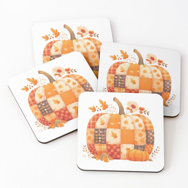 Item preview, Patchwork patterned pumpkin designed and sold by MendaciousMina.