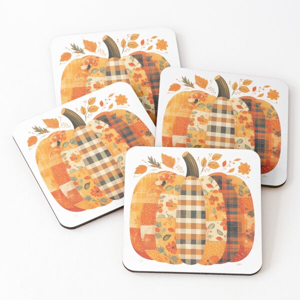 Item preview, Patchwork patterned pumpkin designed and sold by MendaciousMina.