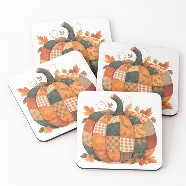 Item preview, Patchwork patterned pumpkin designed and sold by MendaciousMina.
